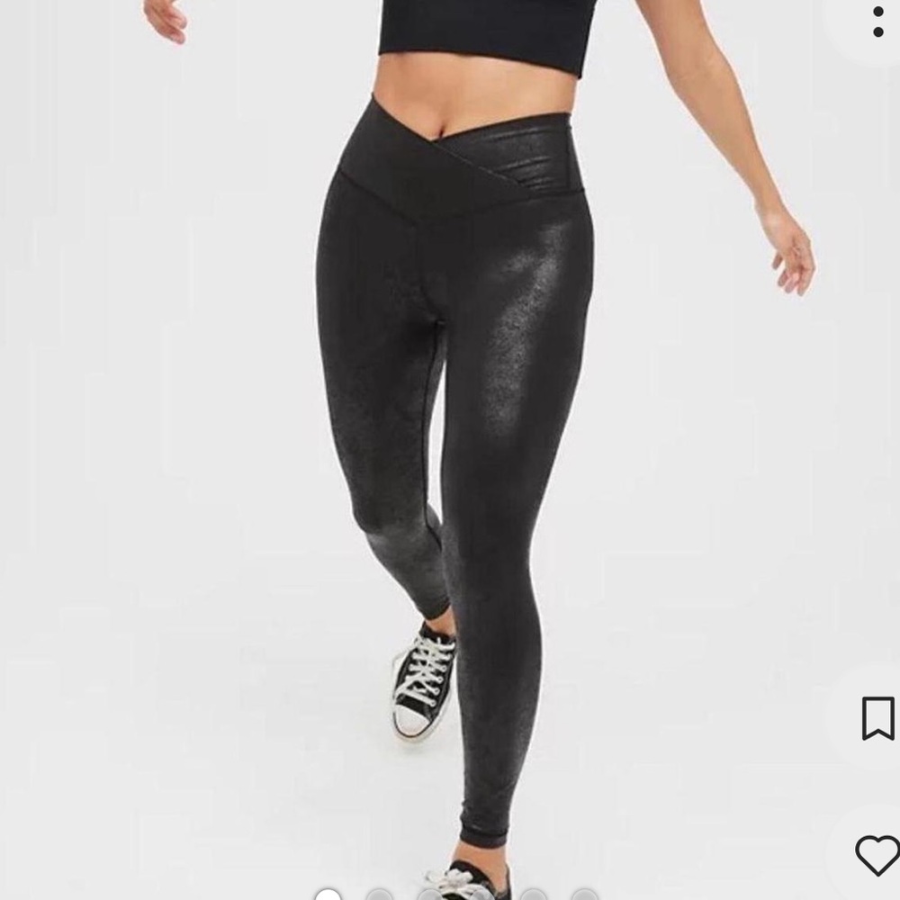 Black Shimmer Leggings
